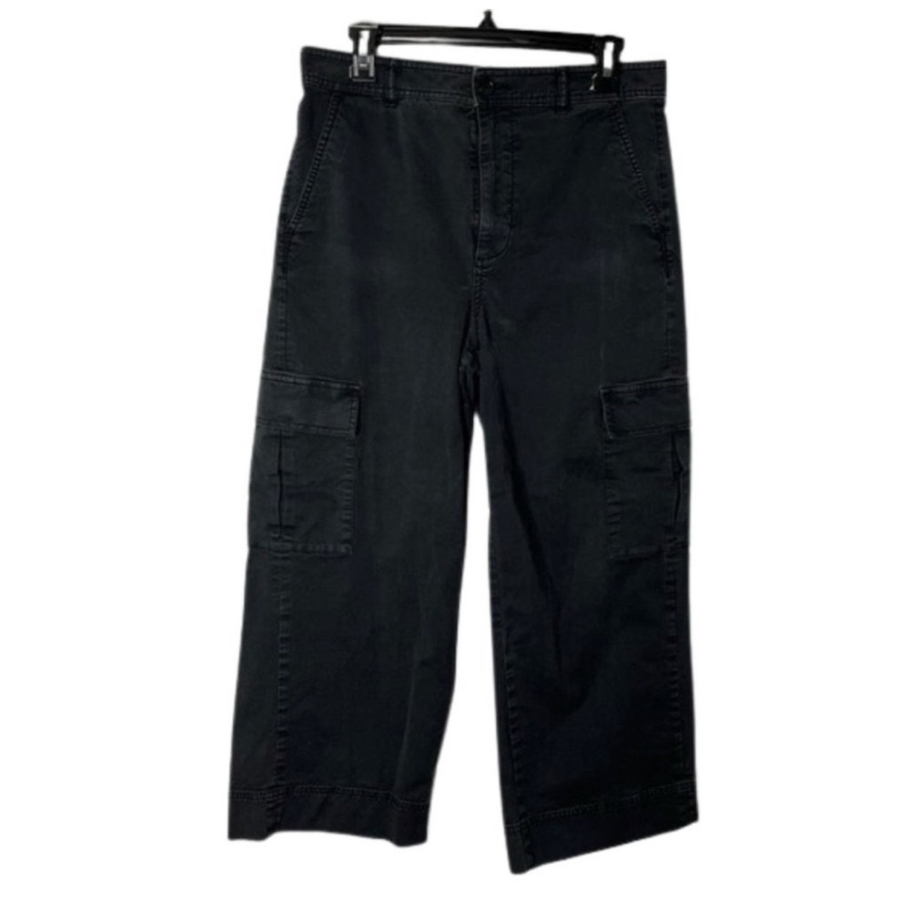 EVERLANE Pants Womens Size 10 Wide Leg Crop Chino Cargo Pant Black